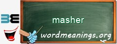 WordMeaning blackboard for masher